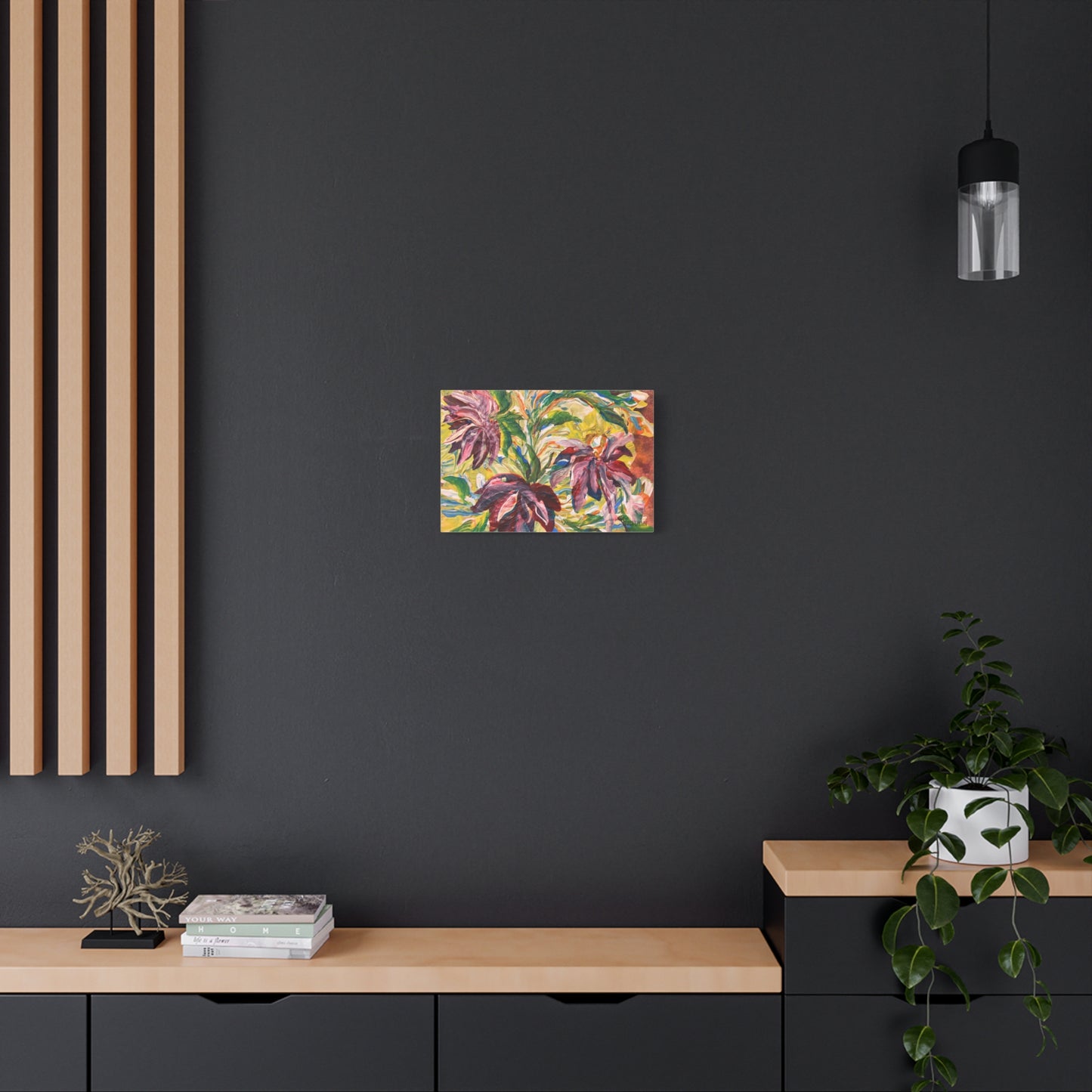 "In The Flow" Floral Art Print Matte Canvas, Stretched, 1.25"