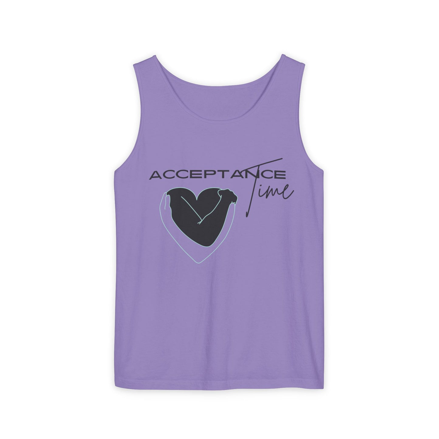 Acceptance Time | Tank Top | Unisex Summer Shirt, Casual Wear, Fitness Gear, Gift for Her, Relaxation Apparel