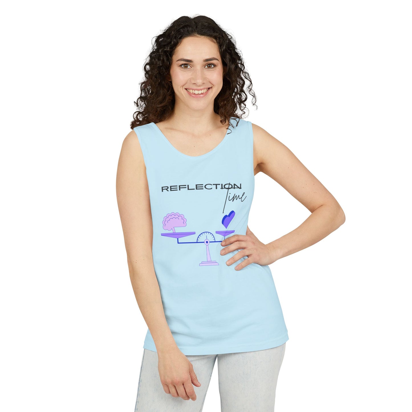 Reflection Time - Mindfulness Bingo | Tank Top | Unisex Summer Shirt, Casual Wear, Fitness Gear, Gift for Her, Relaxation Apparel
