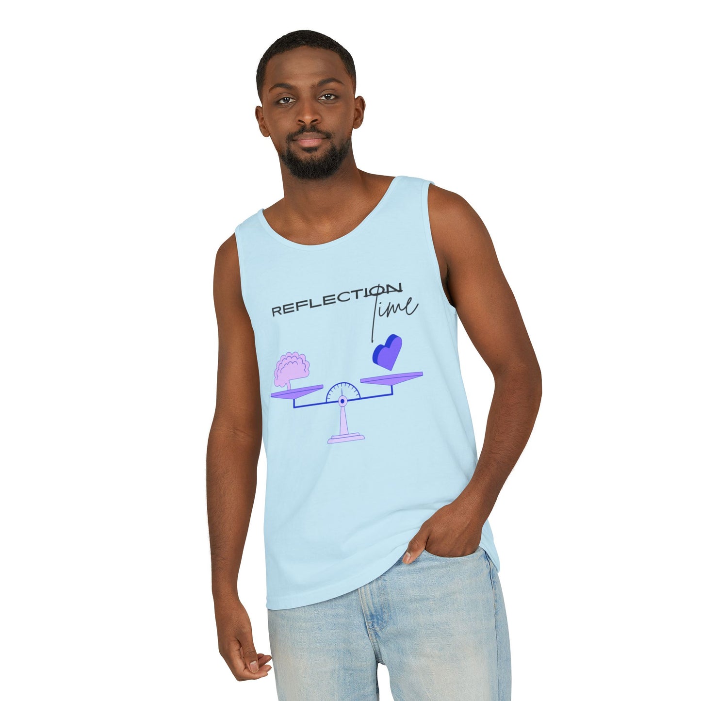 Reflection Time - Mindfulness Bingo | Tank Top | Unisex Summer Shirt, Casual Wear, Fitness Gear, Gift for Her, Relaxation Apparel