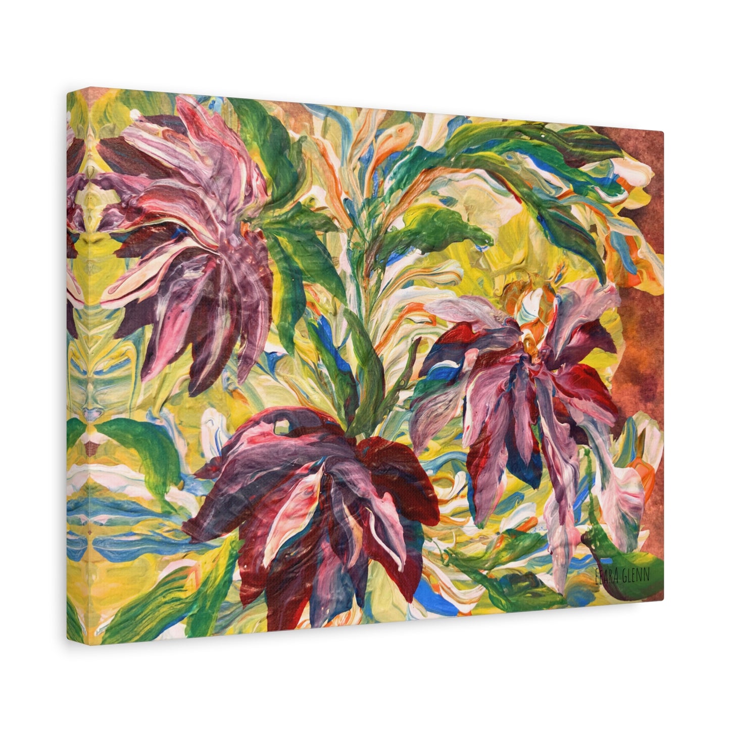 "In The Flow" Floral Art Print Matte Canvas, Stretched, 1.25"