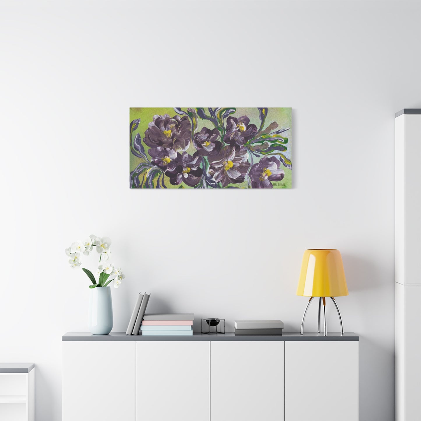 "Radiant Day" Floral Art Print Matte Canvas, Stretched, 1.25"