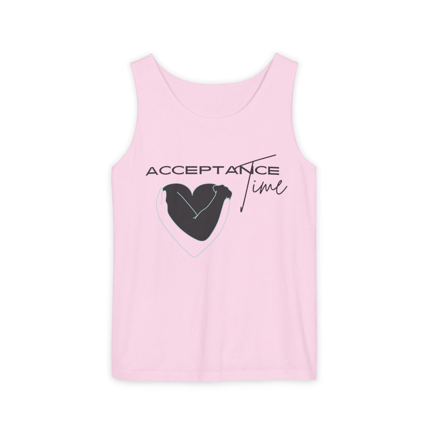 Acceptance Time | Tank Top | Unisex Summer Shirt, Casual Wear, Fitness Gear, Gift for Her, Relaxation Apparel
