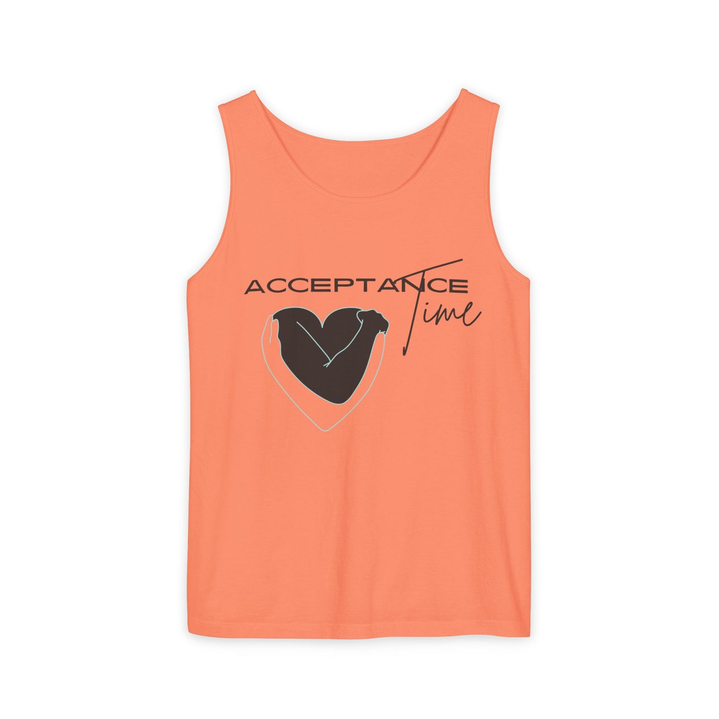 Acceptance Time | Tank Top | Unisex Summer Shirt, Casual Wear, Fitness Gear, Gift for Her, Relaxation Apparel
