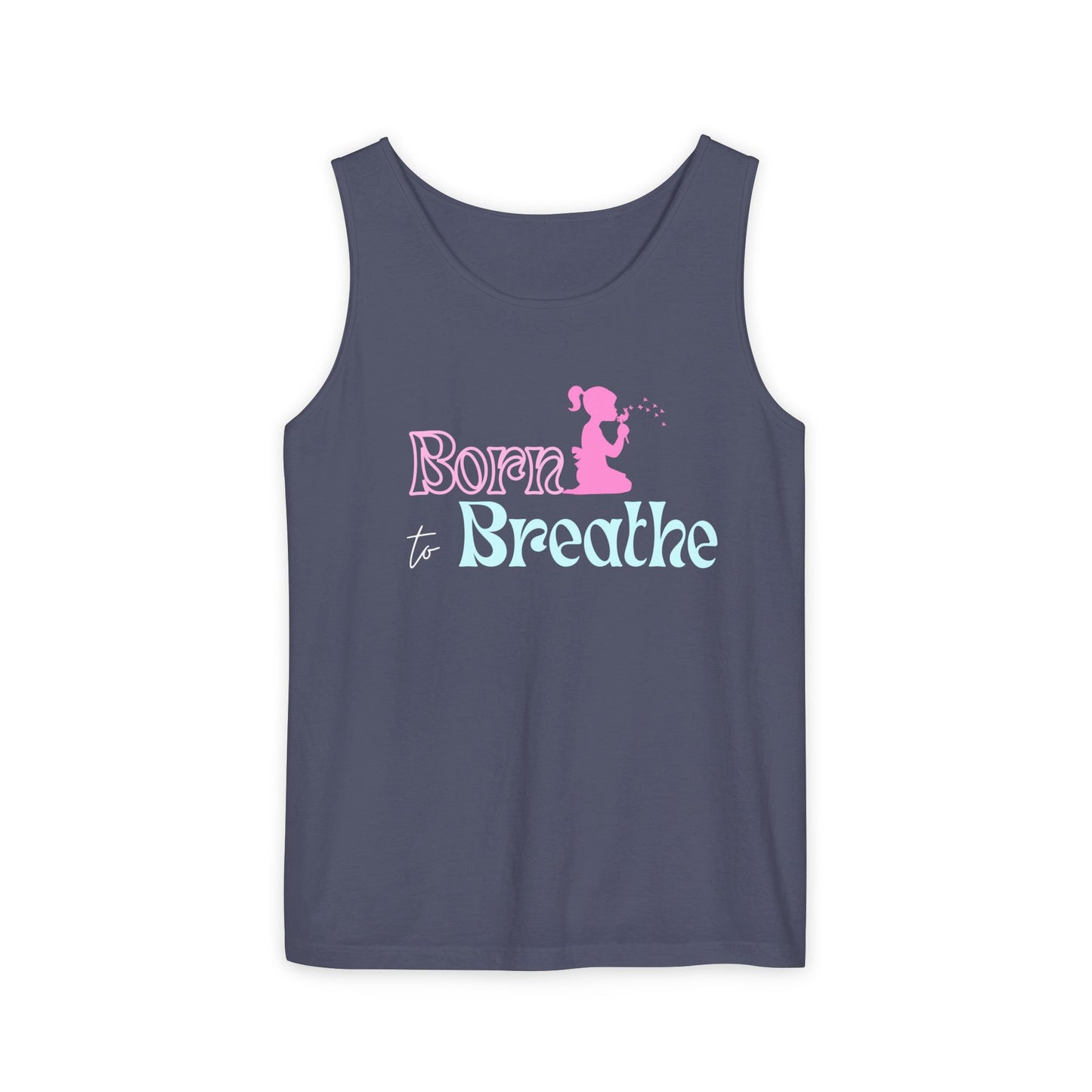 Born to Breathe Tank Top | Unisex Summer Shirt, Casual Wear, Fitness Gear, Gift for Her, Relaxation Apparel