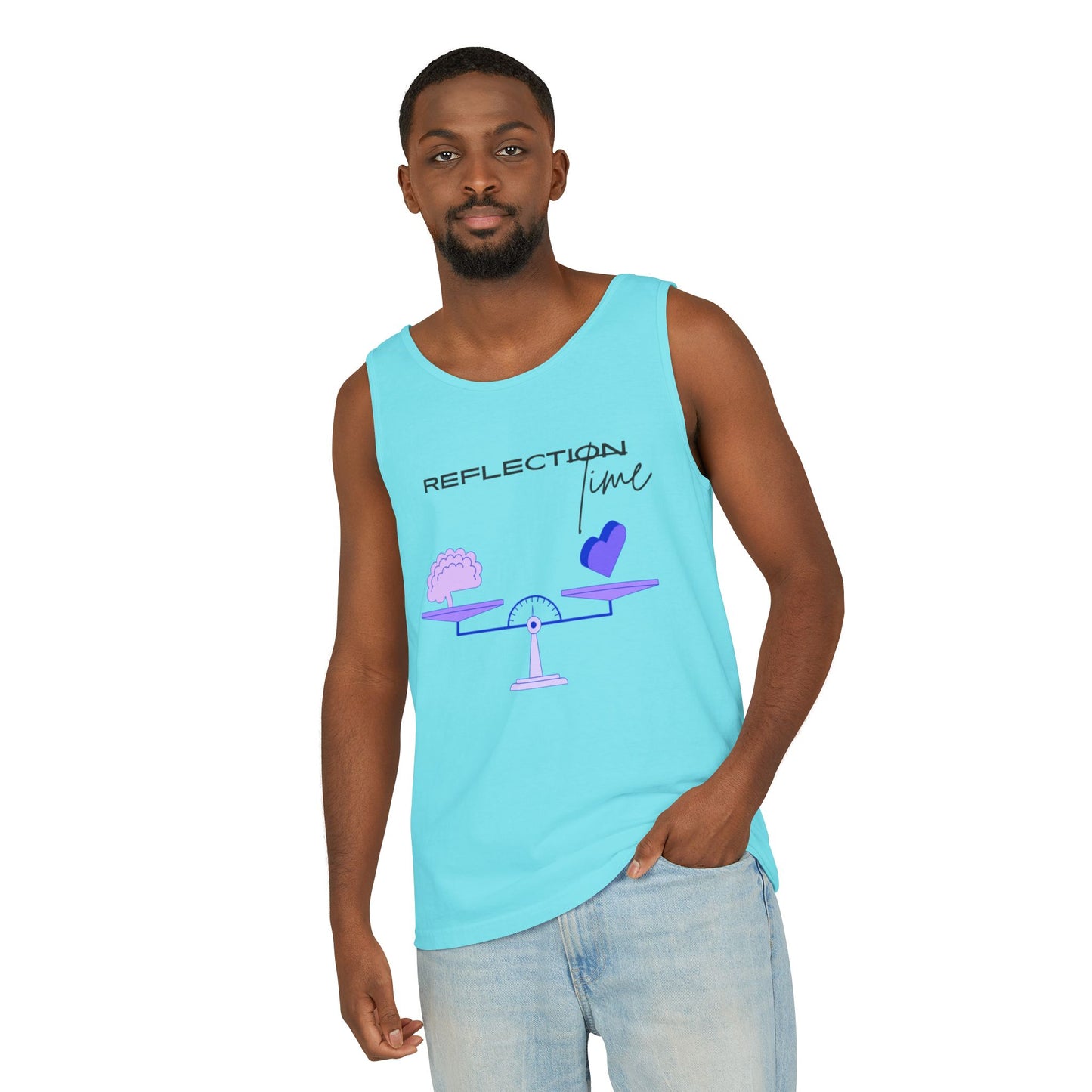 Reflection Time - Mindfulness Bingo | Tank Top | Unisex Summer Shirt, Casual Wear, Fitness Gear, Gift for Her, Relaxation Apparel