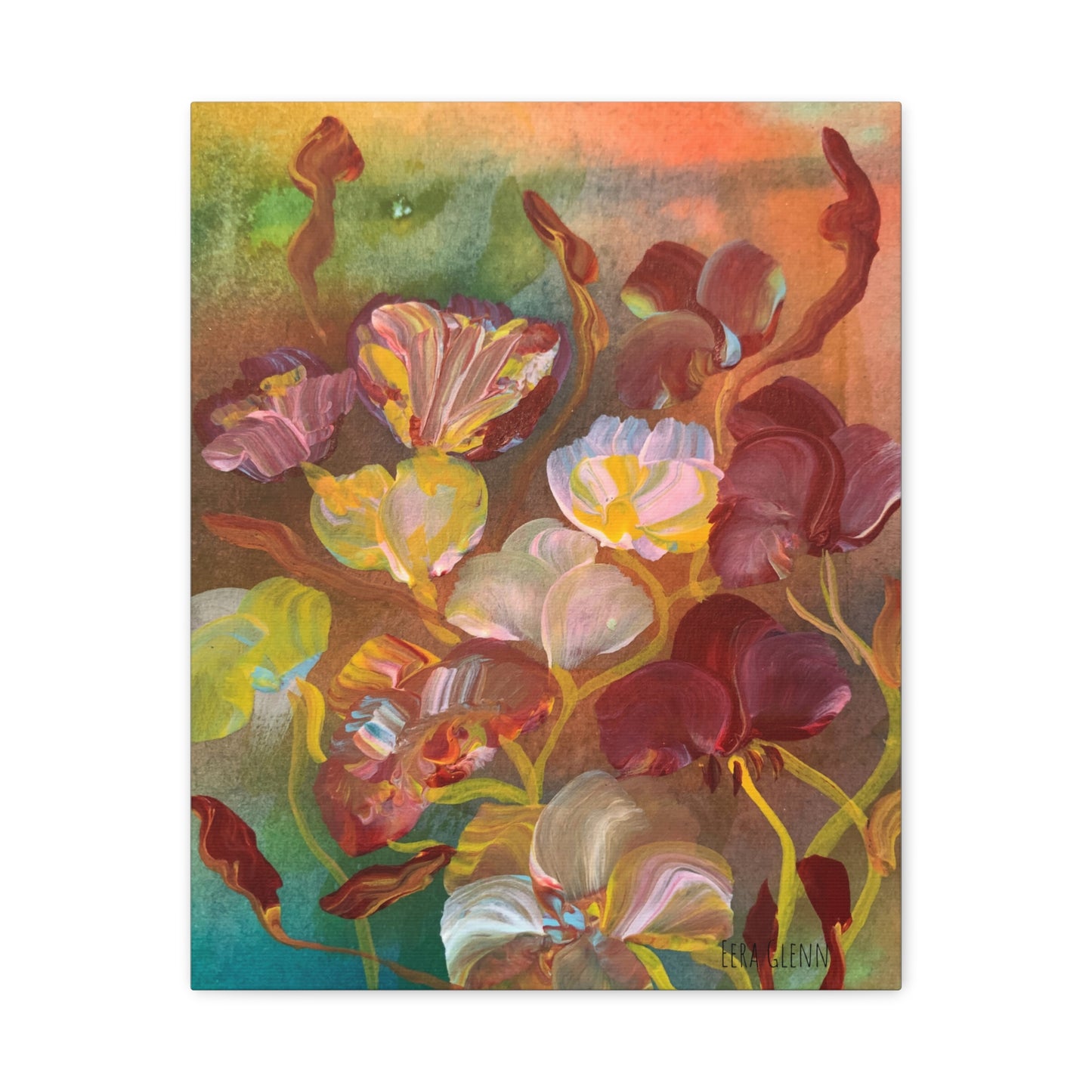 "Delicate Arrangement" Floral Art Print Matte Canvas, Stretched, 1.25"