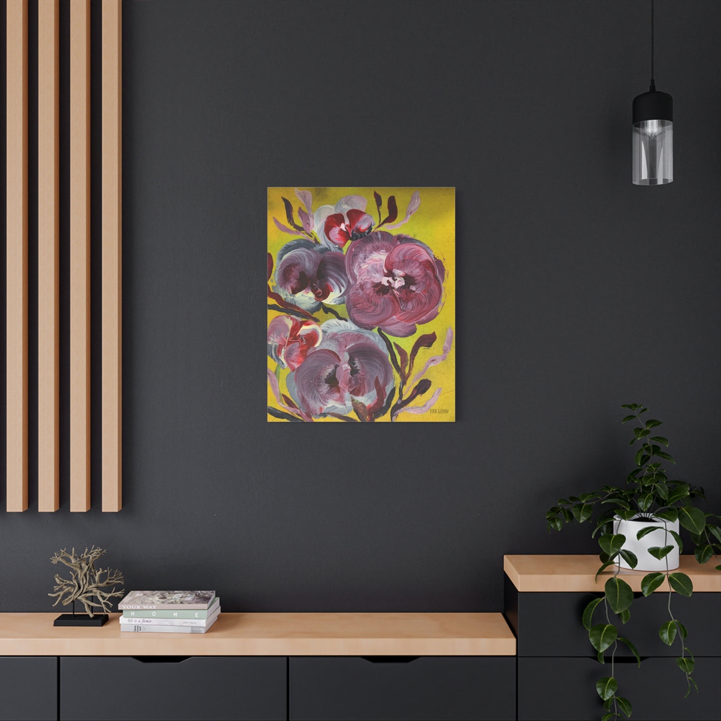 "In Full Glory" Floral Art Print Matte Canvas, Stretched, 1.25"