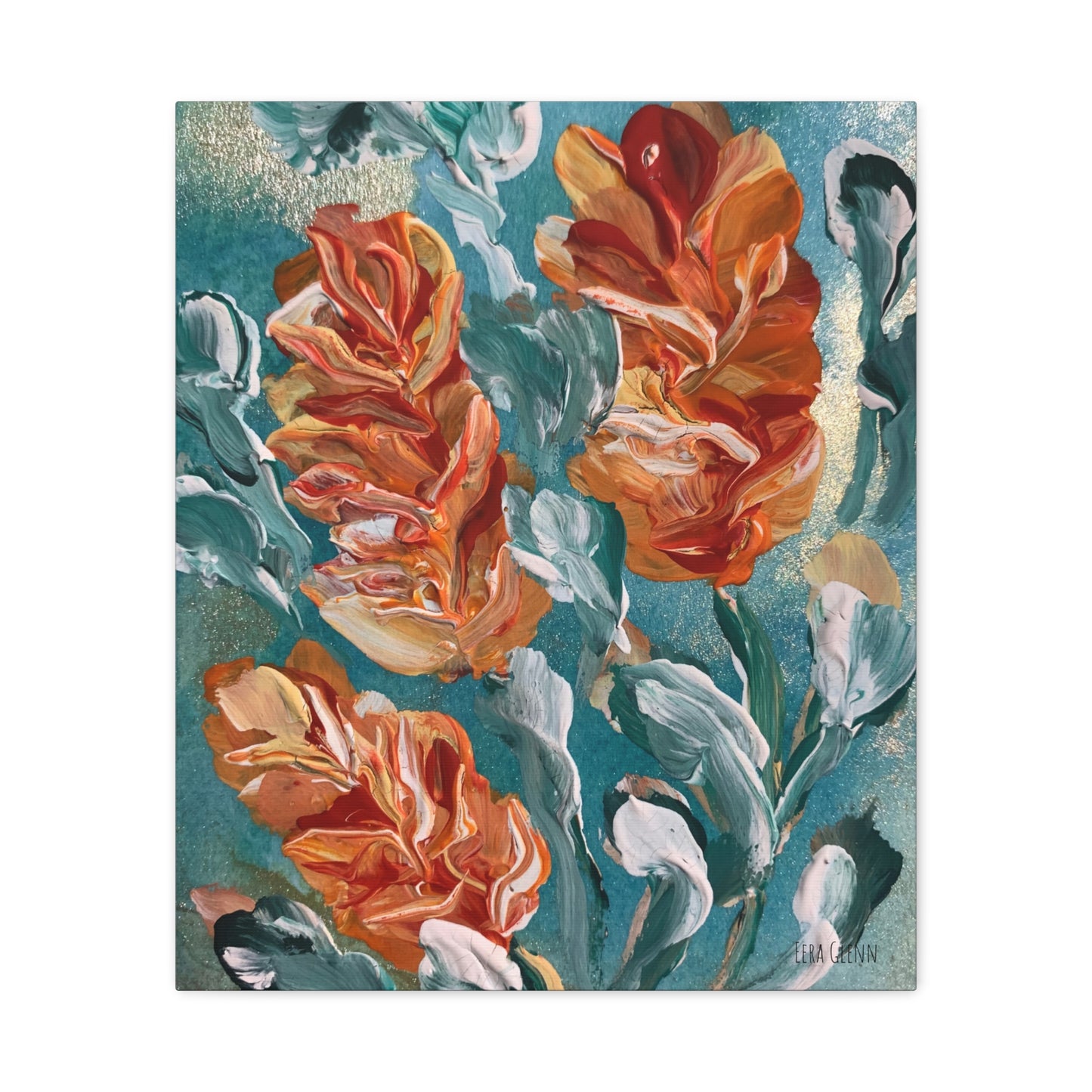 "In The Breeze" Floral Art Print Matte Canvas, Stretched, 1.25"
