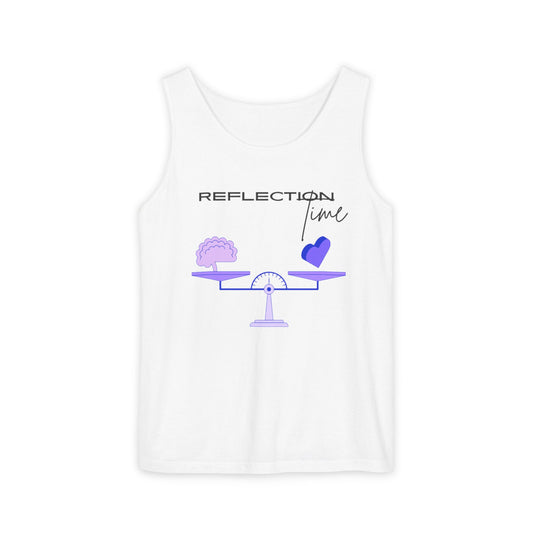 Reflection Time - Mindfulness Bingo  | Tank Top | Unisex Summer Shirt, Casual Wear, Fitness Gear, Gift for Her, Relaxation Apparel