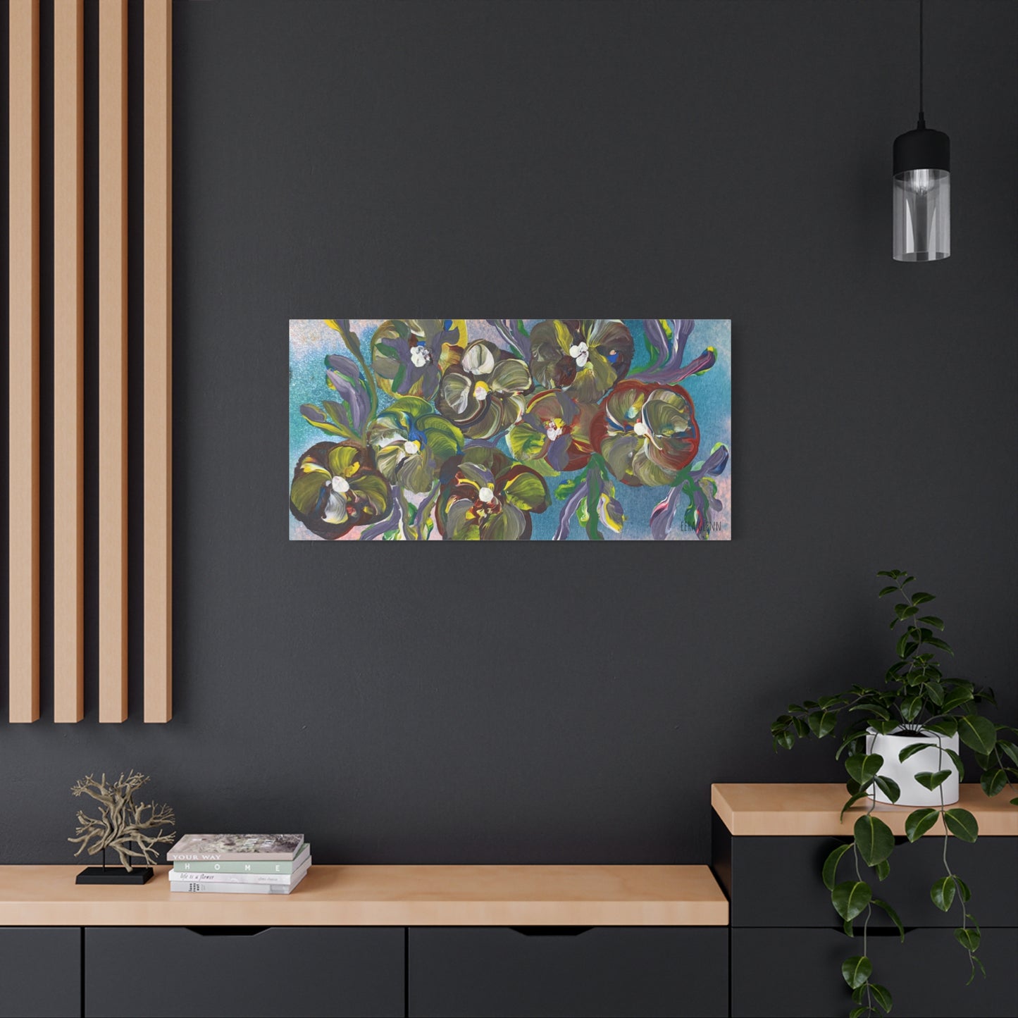 "In Full Bloom" Floral Art Print Matte Canvas, Stretched, 1.25"