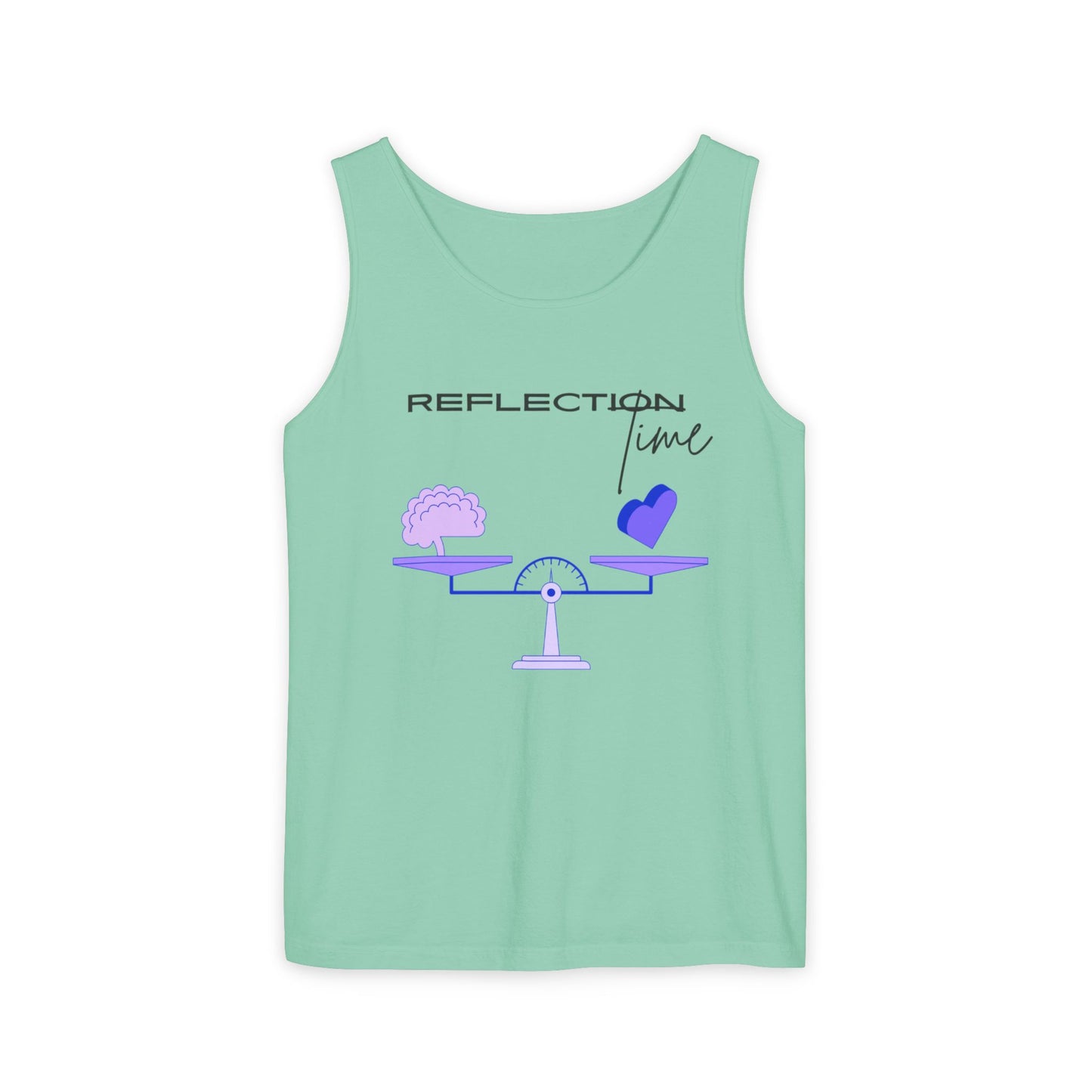 Reflection Time - Mindfulness Bingo  | Tank Top | Unisex Summer Shirt, Casual Wear, Fitness Gear, Gift for Her, Relaxation Apparel