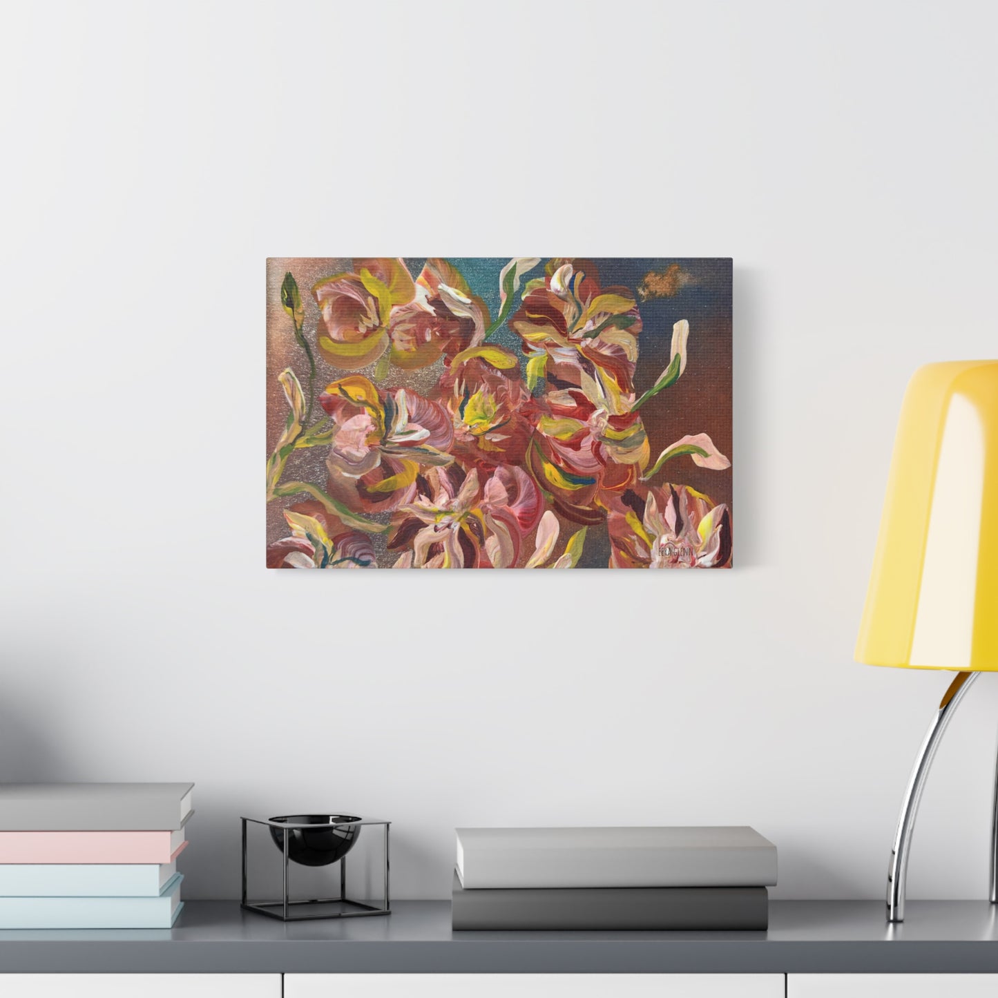 "In The Wind" Floral Art Print Matte Canvas, Stretched, 1.25"