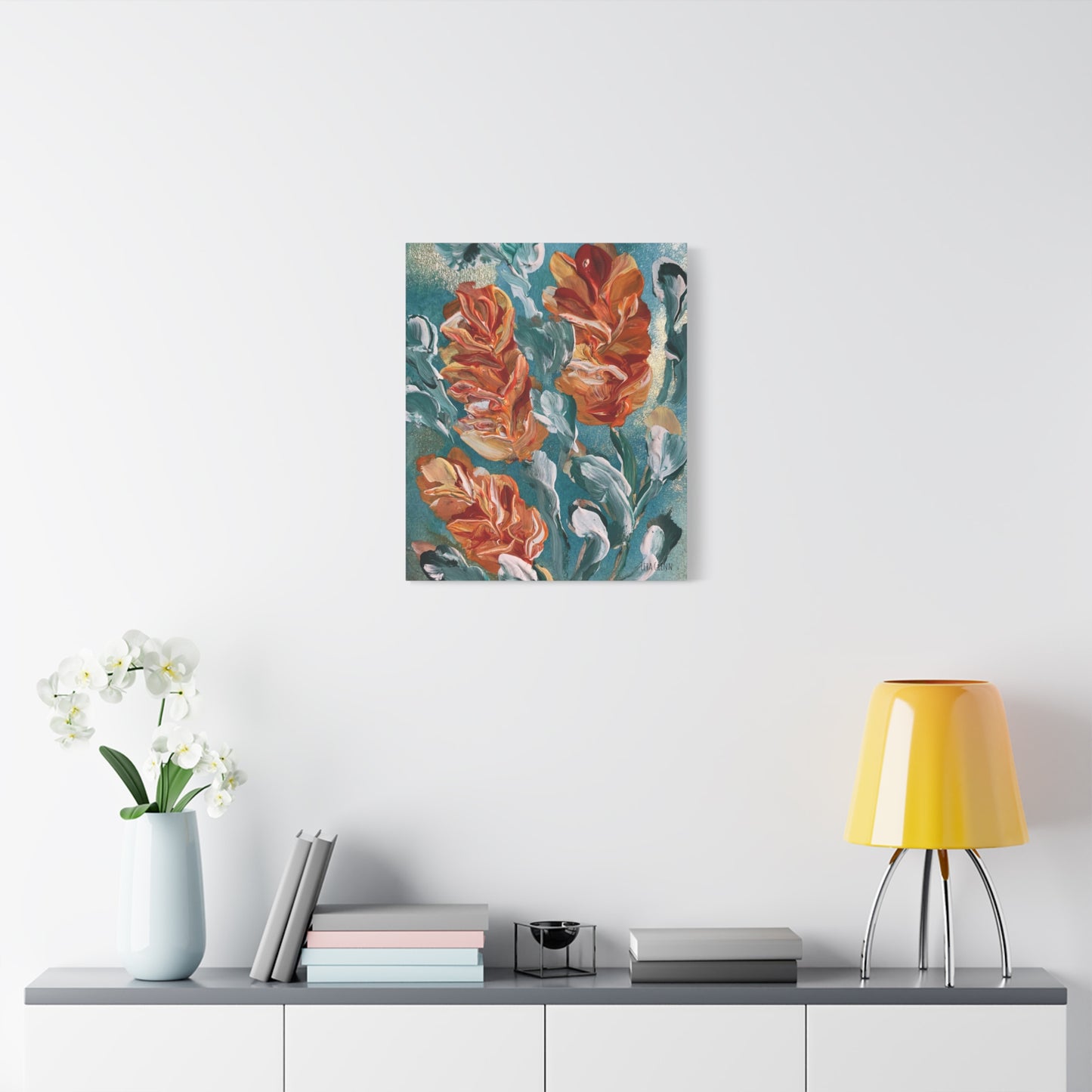 "In The Breeze" Floral Art Print Matte Canvas, Stretched, 1.25"