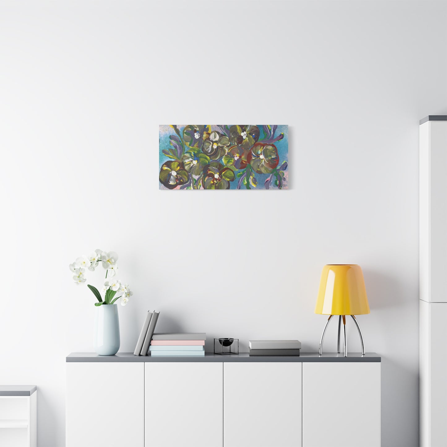 "In Full Bloom" Floral Art Print Matte Canvas, Stretched, 1.25"