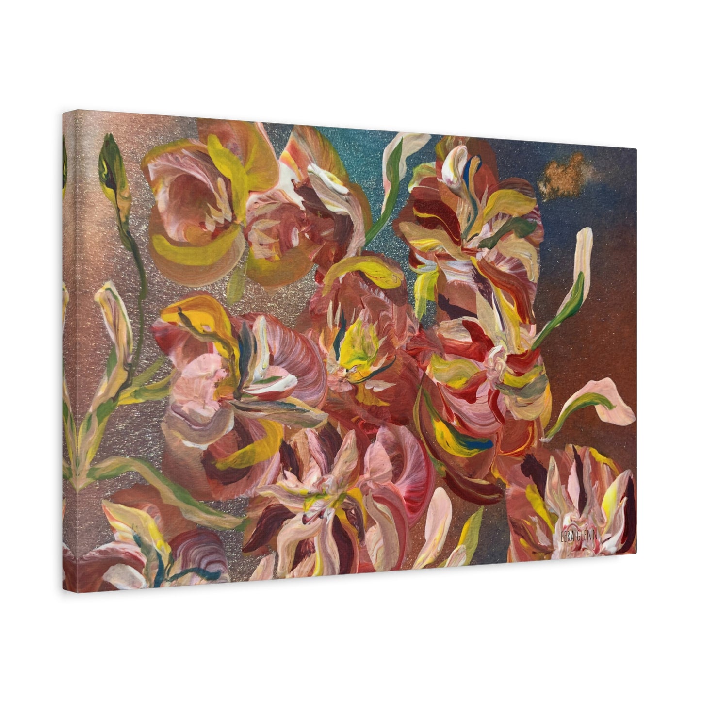 "In The Wind" Floral Art Print Matte Canvas, Stretched, 1.25"