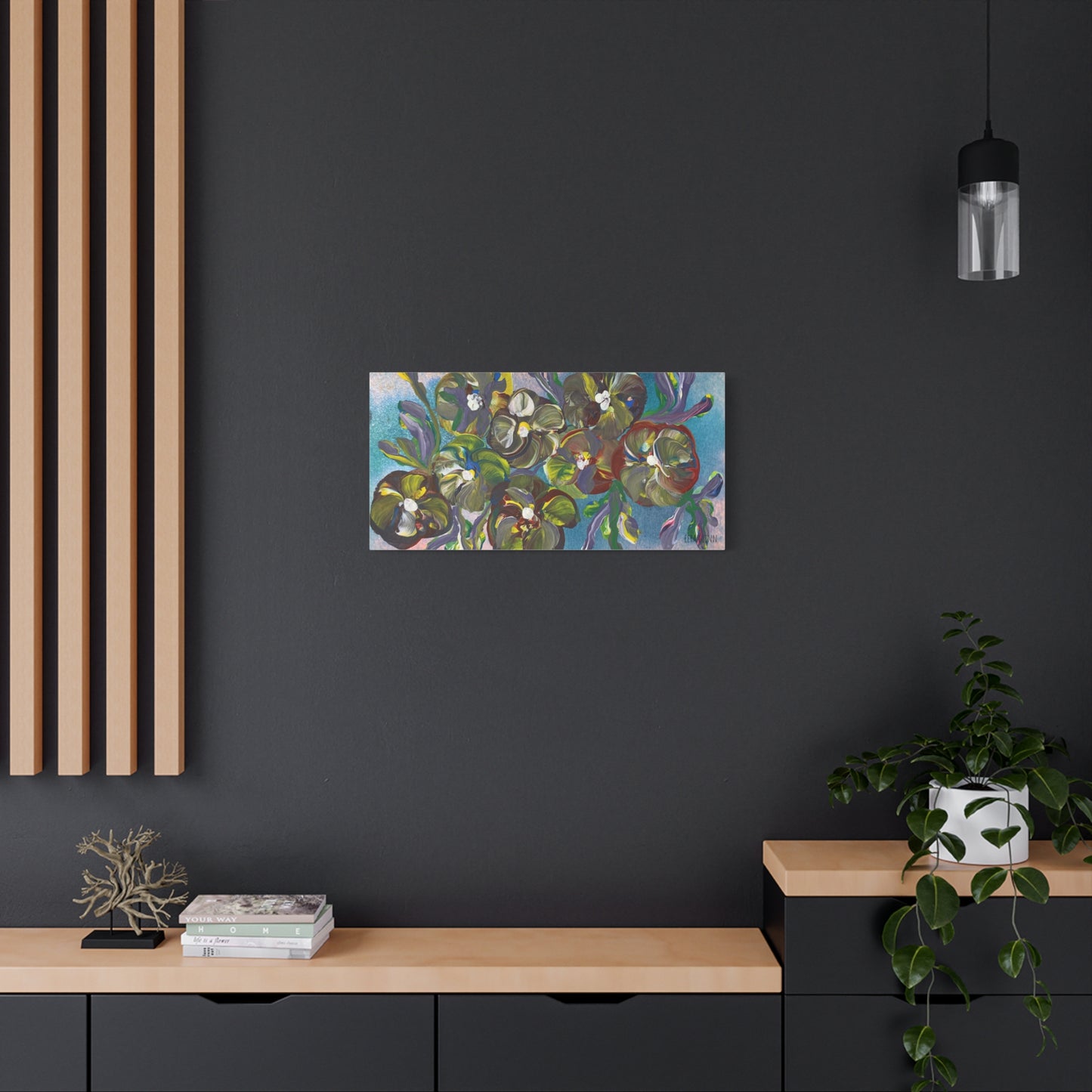 "In Full Bloom" Floral Art Print Matte Canvas, Stretched, 1.25"