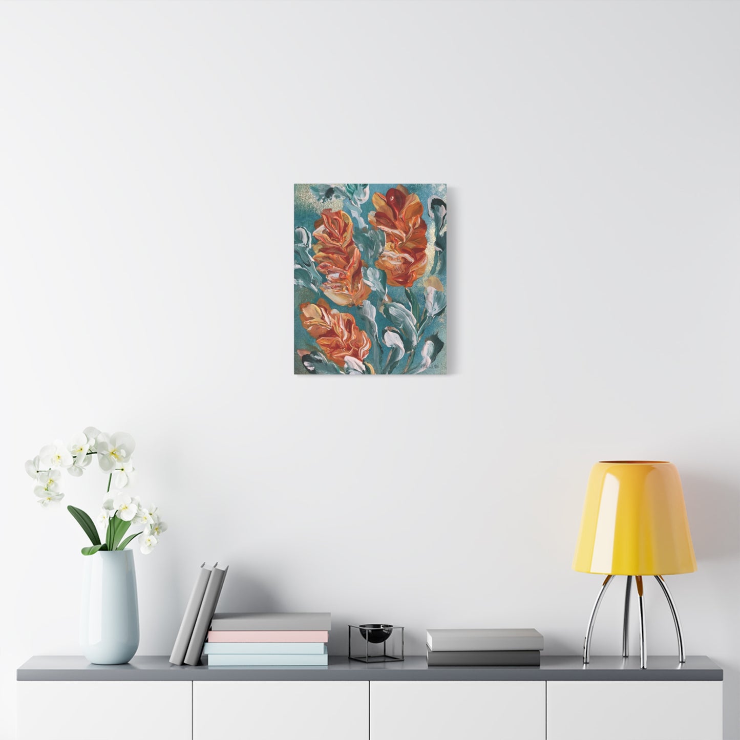 "In The Breeze" Floral Art Print Matte Canvas, Stretched, 1.25"