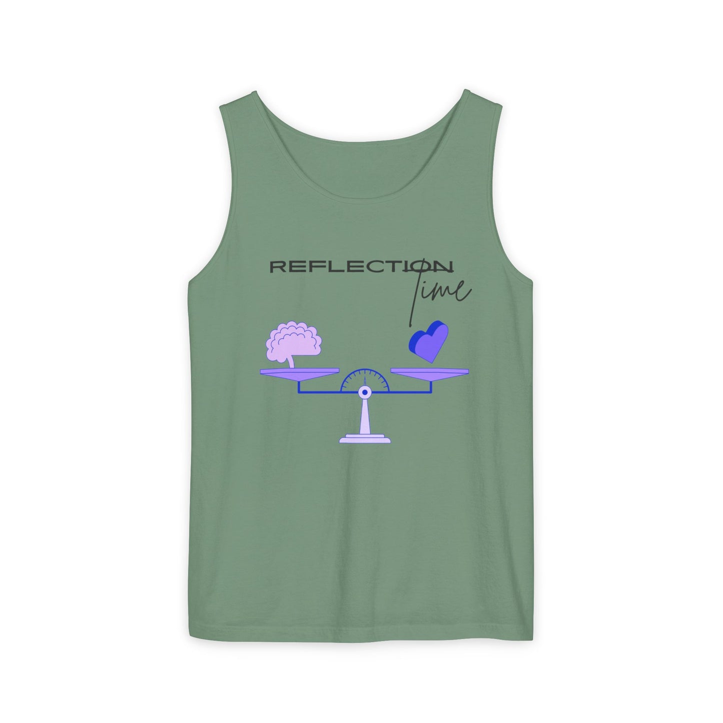 Reflection Time - Mindfulness Bingo  | Tank Top | Unisex Summer Shirt, Casual Wear, Fitness Gear, Gift for Her, Relaxation Apparel