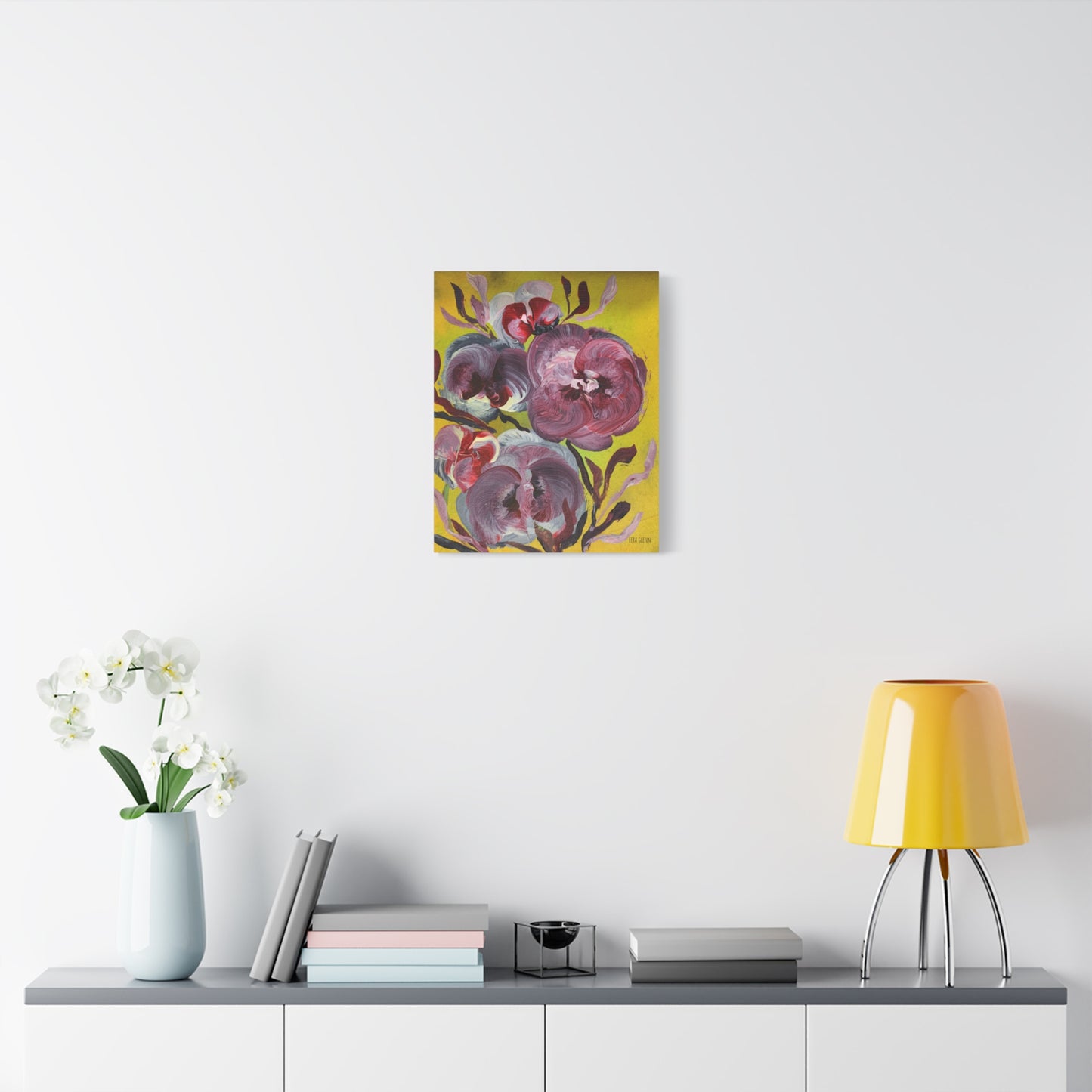 "In Full Glory" Floral Art Print Matte Canvas, Stretched, 1.25"