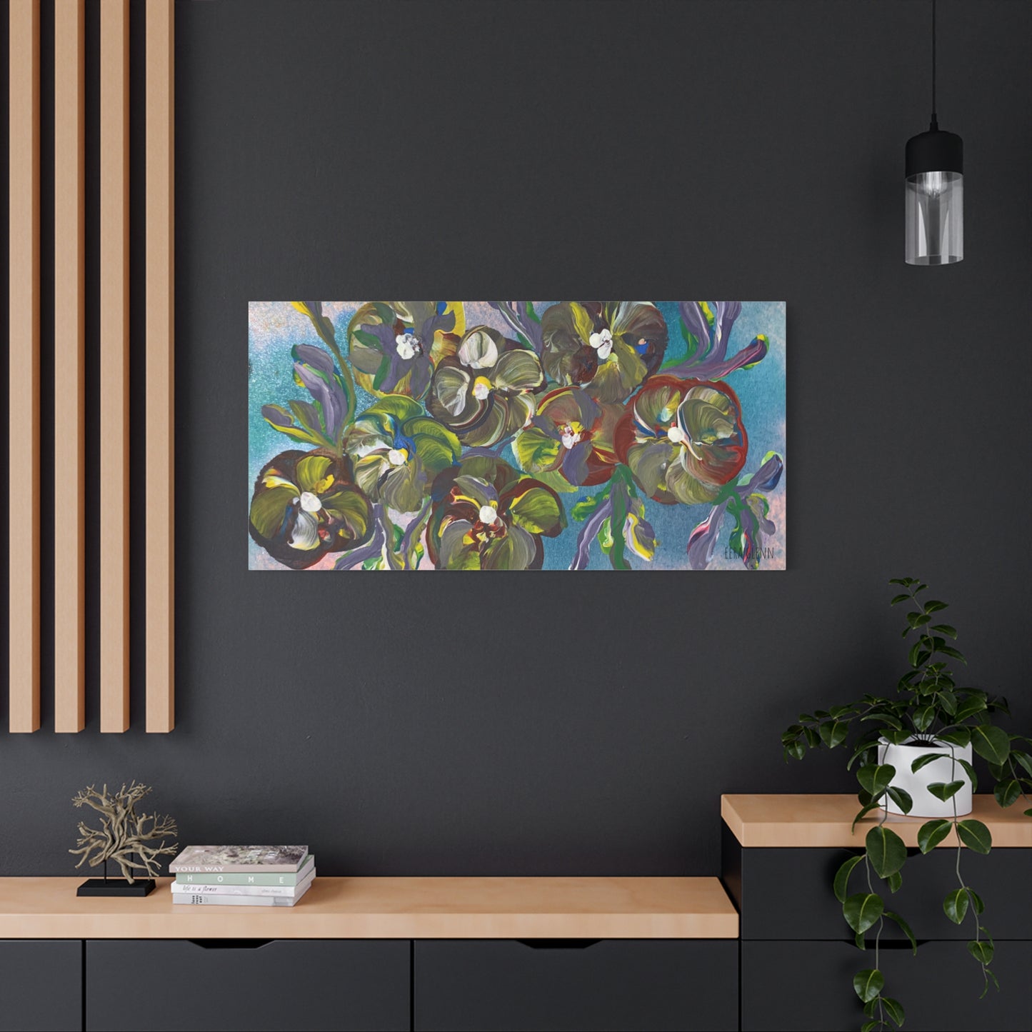 "In Full Bloom" Floral Art Print Matte Canvas, Stretched, 1.25"