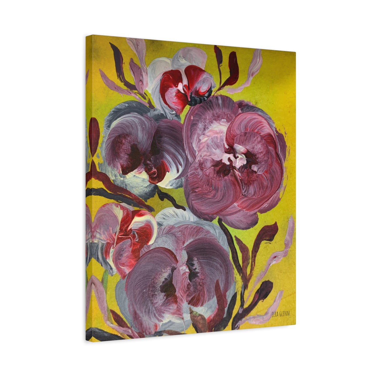 "In Full Glory" Floral Art Print Matte Canvas, Stretched, 1.25"