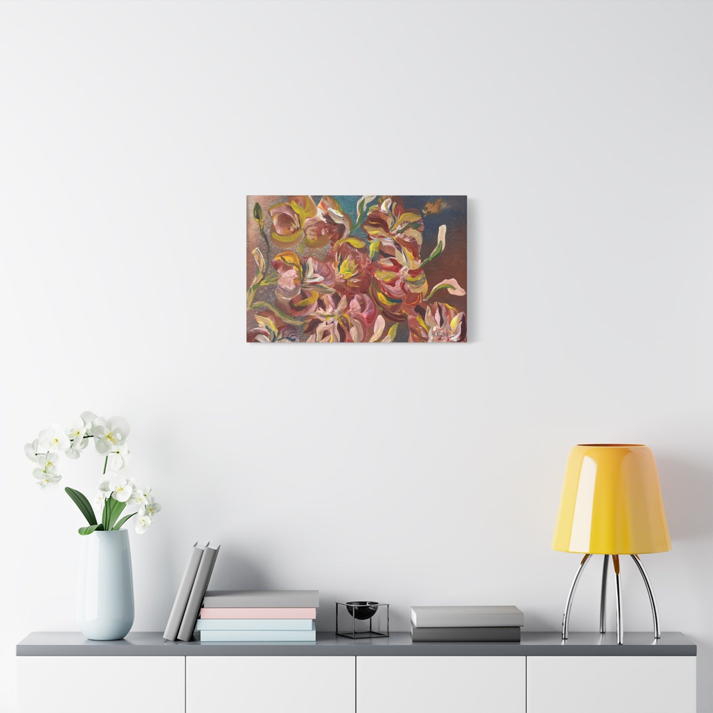 "In The Wind" Floral Art Print Matte Canvas, Stretched, 1.25"